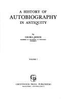 Cover of Geschichte der Autobiographie