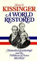 Cover of World Restored Europe After Napoleon