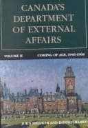 Cover of Canada's Department of External Affairs