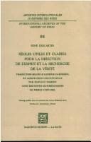 Cover of Regulae ad directionem ingenii
