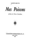 Cover of Mes poisons