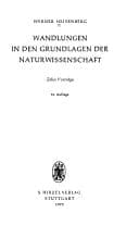 Cover of Wandlungen in den Grundlagen der Naturwissenschaft