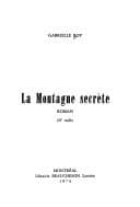 Cover of La montagne secrète