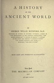 Cover of A history of the ancient world