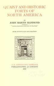 Cover of Quaint and historic forts of North America