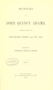 Cover of Memoirs of John Quincy Adams