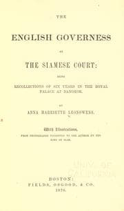Cover of The English Governess at the Siamese Court