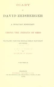 Cover of Diary of David Zeisberger