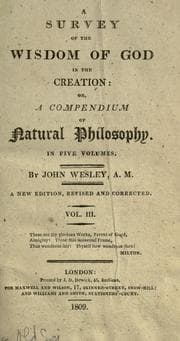 Cover of A survey of the wisdom of God in the creation