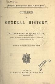 Cover of Outlines of general history