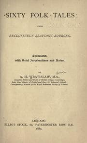 Cover of Sixty folk-tales from exclusively Slavonic sources
