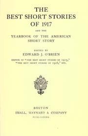 Cover of The Best Short Stories of 1917