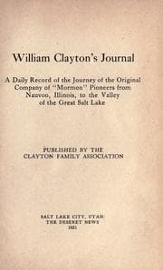 Cover of William Clayton's journal