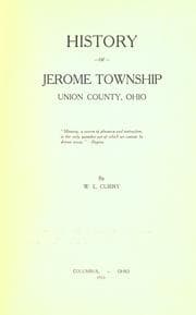 Cover of History of Jerome Township, Union County, Ohio