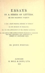 Cover of Essays
