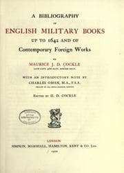 Cover of A bibliography of English military books up to 1642 and of contemporary foreign works