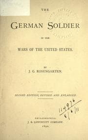Cover of The German soldier in the wars of the United States