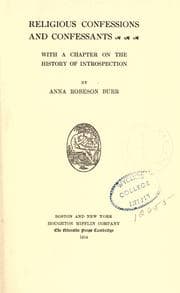 Cover of Religious confessions and confessants