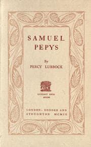 Cover of Samuel Pepys