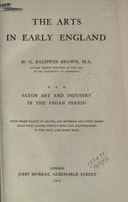 Cover of The arts in early England