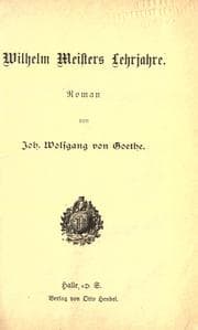 Cover of Wilhelm Meisters Lehrjahre