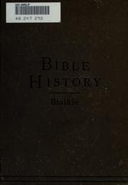 Cover of A manual of Bible history