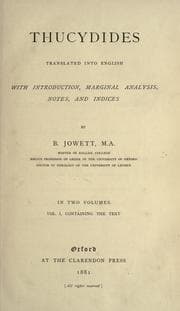 Cover of History of the Peloponnesian War