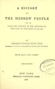 Cover of A history of the Hebrew people