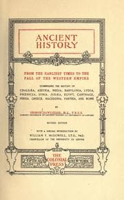 Cover of Ancient history