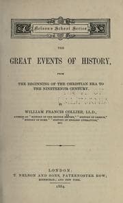 Cover of The great events of history