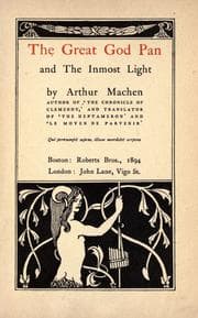 Cover of The great god Pan, and, The inmost light