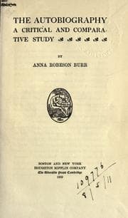 Cover of The autobiography