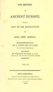 Cover of The history of ancient Europe