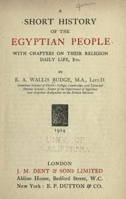 Cover of A short history of the Egyptian people
