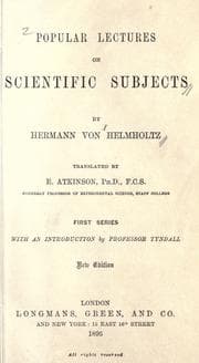 Cover of Populäre wissenschaftliche Vorträge