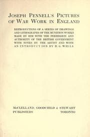 Cover of Joseph Pennell's pictures of war work in England