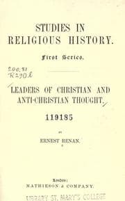 Cover of Nouvelles études d'histoire religieuse.