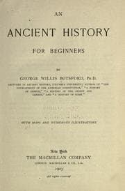 Cover of An ancient history for beginners