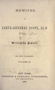 Cover of Memoirs of Lieut.-General Scott, LL.D
