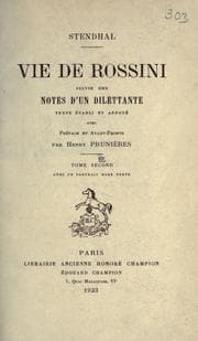 Cover of Memoirs of Rossini