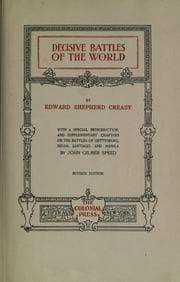Cover of The fifteen decisive battles of the world