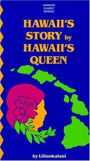 Cover of Hawaii's story by Hawaii's queen, Liliuokalani