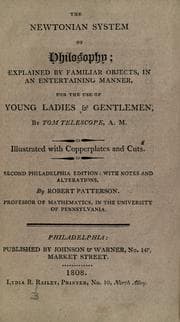 Cover of The Newtonian system of philosophy