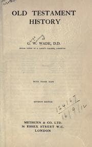 Cover of Old Testament history