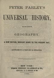 Cover of Peter Parley's Universal history, on the basis of geography