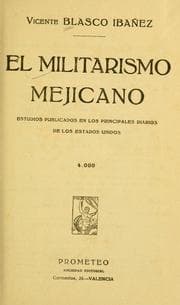 Cover of El militarismo mejicano