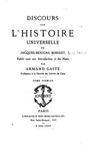 Cover of Discours sur l'histoire universelle