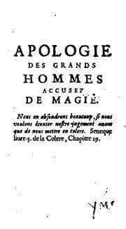 Cover of Apologie povr tovs les grands personnages qui ont esté faussement soupçonnez de magie