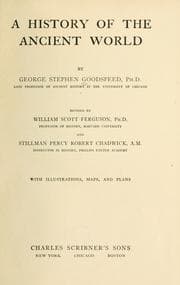 Cover of A history of the ancient world