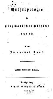 Cover of Anthropologie in pragmatischer Hinsicht